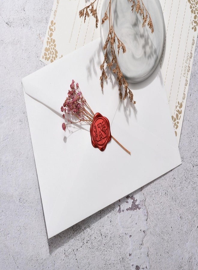 Yoption 50Pcs Initial K Wax Seal Stickers, Metallic Red Self Adhesive Letter Envelope Seals Stickers for Wedding Party Birthday Christmas (K) - Image 5